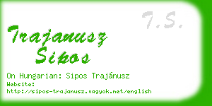 trajanusz sipos business card