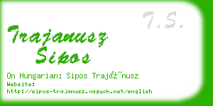 trajanusz sipos business card